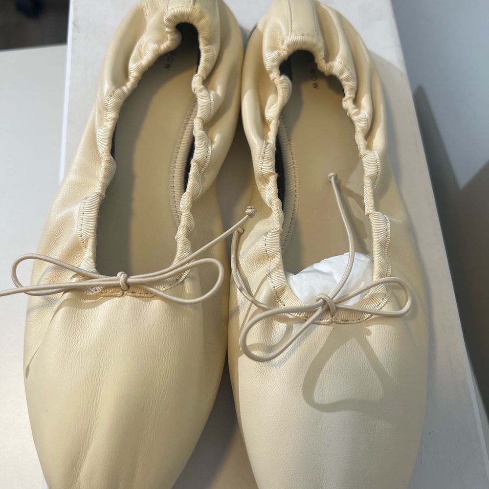 The Row award ballerina Flats toile smooth nappa - Picture 2 of 8